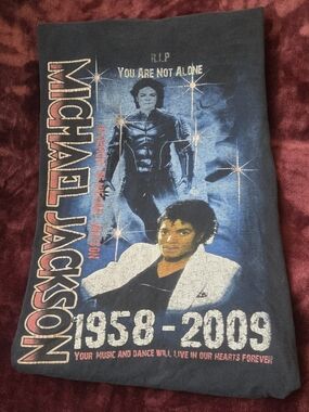 Vintage Michael Jackson Memorial Shirt.